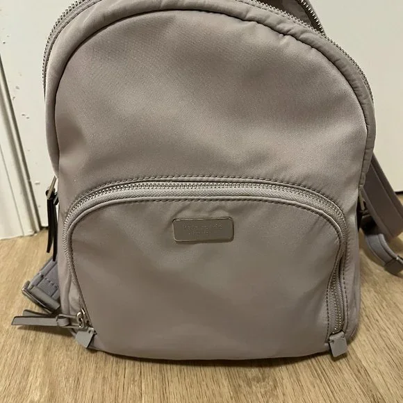 kate spade | Bags | Kate Spade Nylon Backpack Gray Medium  display picture 2